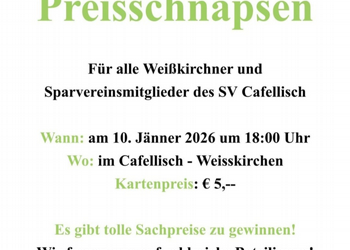 Preisschnapsen - SV Cafellisch