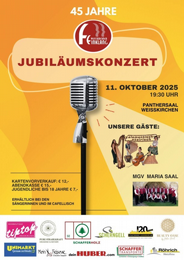 45 Jahre - JUBILÄUMSKONZERT - Weißkirchner Feinklang