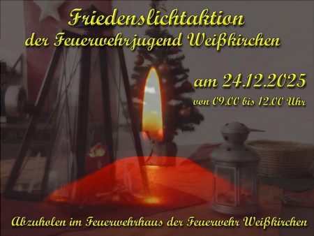 Friedenslichtaktion der Feuerwehrjugend Weißkirchen