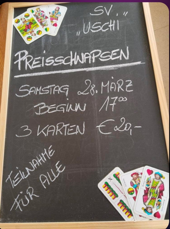 Preisschnapsen - GH Pollhammer