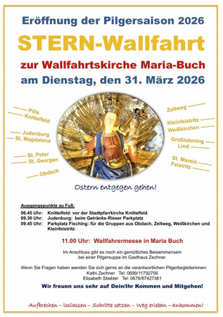Eröffnung der Pilgersaison 2026 STERN-Wallfahrt