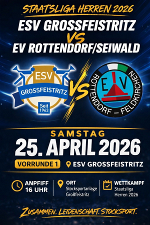 1. Heimspiel - ESV Großfeistritz vs. EV Rottendorf/Seiwald