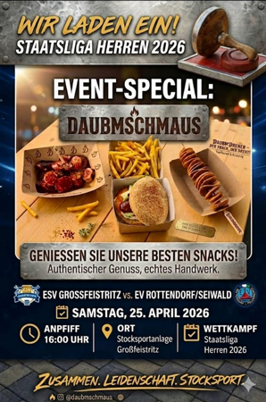 1. Heimspiel ESV Großfeistritz - Event-Special: DAUBMSCHMAUS