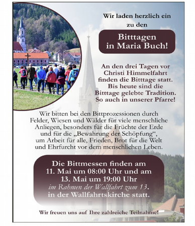 Bittmesse - Wallfahrtskirche Maria Buch