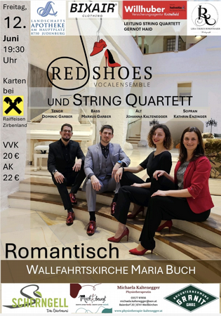 Vocalensemble Red Shoes singt klassische Musik
