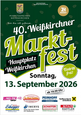 40. Weißkirchner Marktfest
